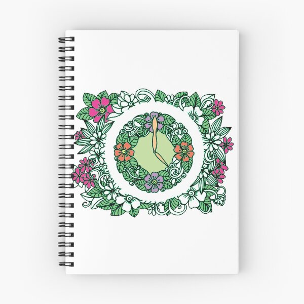 Item preview, Flowered Clock designed and sold by artubble.