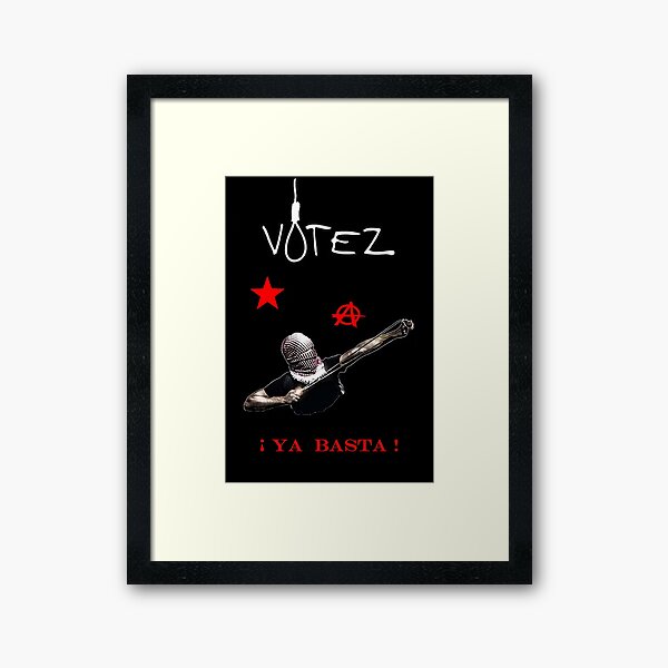 Vista previa del artículo con la obra «No hay votos ya basta», diseñado y vendido por Ahimsazen.
