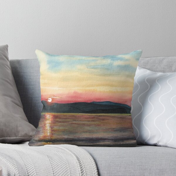 Item preview, Greek Sunset Watercolor Painting designed and sold by victorsboutique.