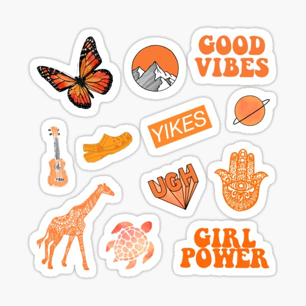 Get Tumblr Orange Aesthetic Stickers Png Gif