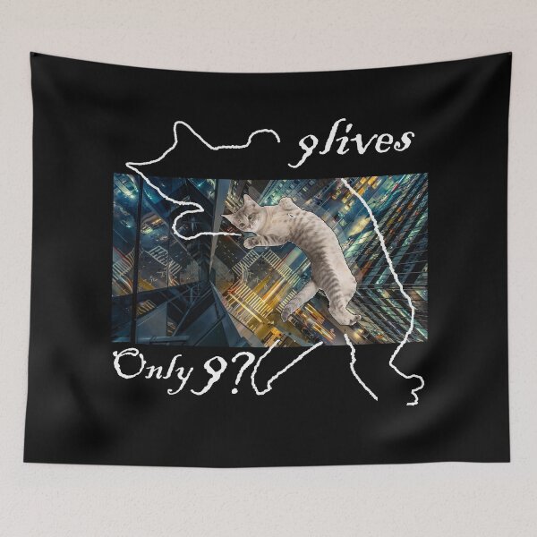 Item preview, 9 lives- Only 9? designed and sold by Mjt Visscher.