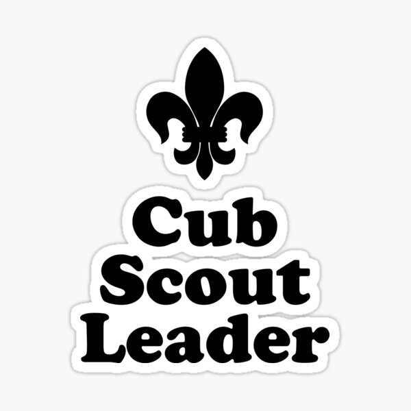 cub-scout-leader-sticker-for-sale-by-lookhumandesign-redbubble