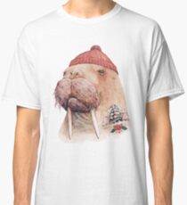 Tätowiertes Walross (rot) Classic T-Shirt