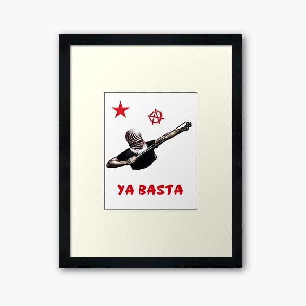 Vista previa del artículo con la obra «Ya basta», diseñado y vendido por Ahimsazen.