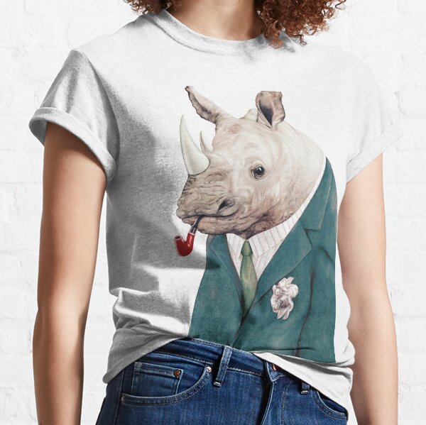 Rhinoceros Green Classic T-Shirt