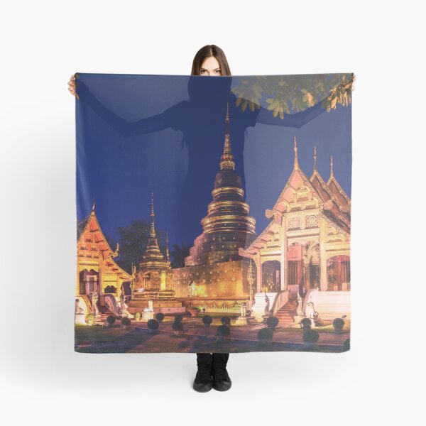 Item preview, Wat Phra Singh at dusk, Chiang Mai, Thailand designed and sold by Lukasz Szczepanski.