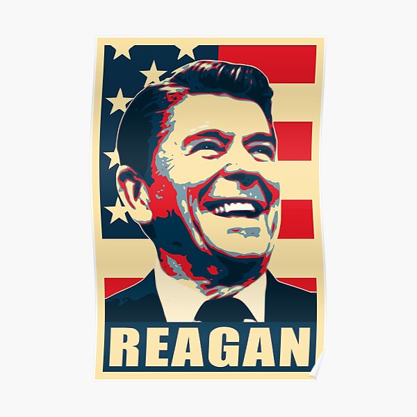 Ronald Reagan Propaganda Pop Art Poster