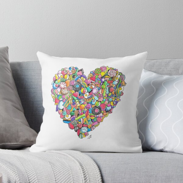 Item preview, Sweetheart - Hand Drawn Heart Made of Sweets designed and sold by Maddy Bennett.