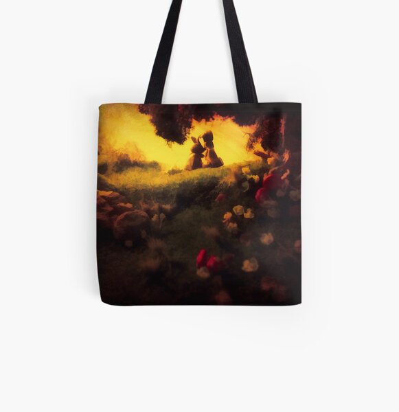 Bunny Love All Over Print Tote Bag