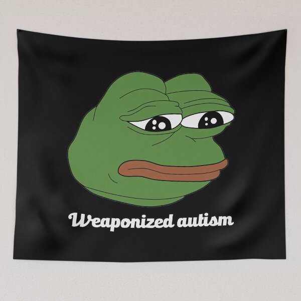Item preview, Pepe dank meme weaponized autism designed and sold by untagged-shop.