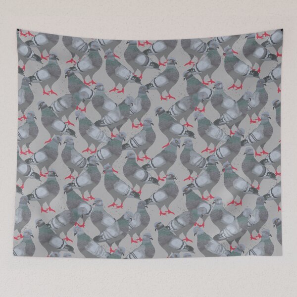 Item preview, Pigeons on a City Sidewalk designed and sold by Amy Hadden.