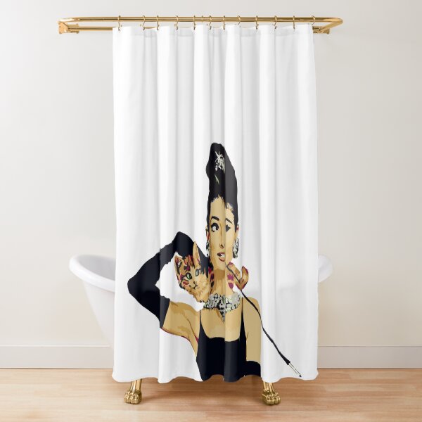Breakfast at Tiffanys | Audrey Hepburn Shower Curtain