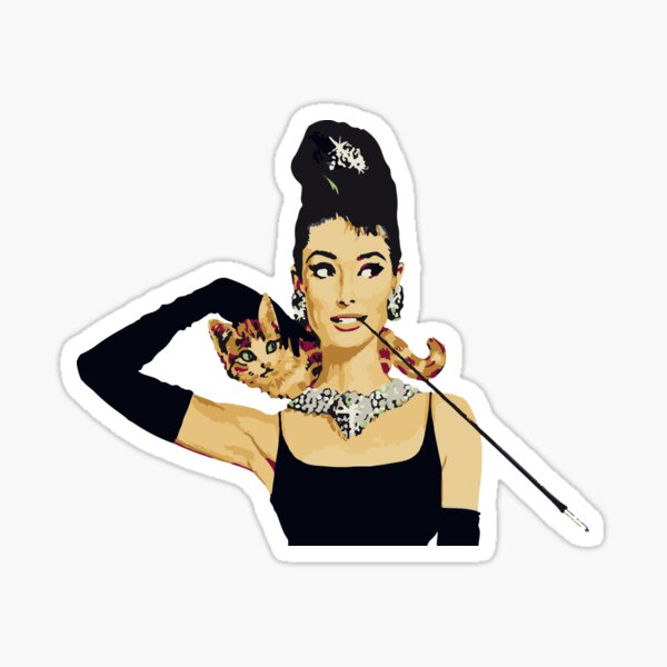 Vista previa del artículo con la obra «Desayuno en Tiffanys | Audrey Hepburn Ocre Gold», diseñado y vendido por koovox.