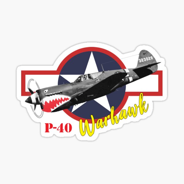 2-17"x32" Flying Tigers WWII Warhawk Stickers Autocollants Camion Avion