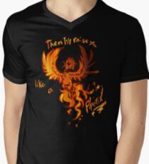 Fall Out Boy - The Phoenix - Then I'll Raise You Like A Phoenix Men's V-Neck T-Shirt