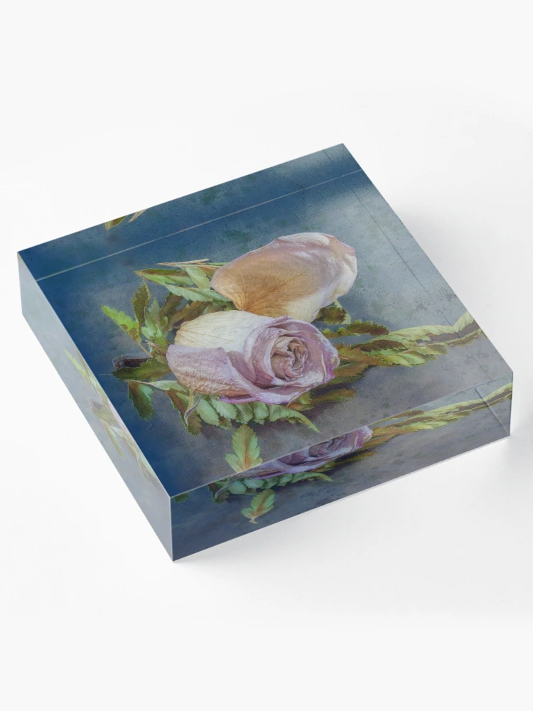 Thumbnail 4 von 5, Acrylblock, GETROCKNETE ROTE ROSE designt und verkauft von acellis13.