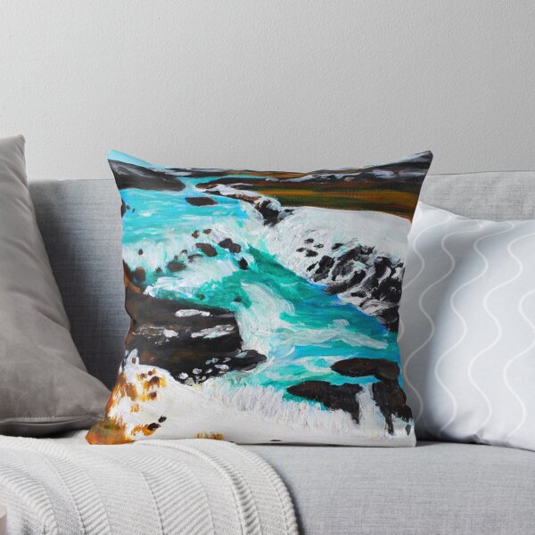 Item preview, Gullfoss Waterfall Icelandic Landscape designed and sold by Ashley Baldwin.