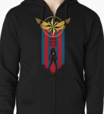 Eine echte Heldin v2 Hoodie mit Reißverschluss