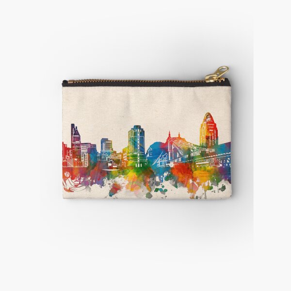 Artikelvorschau, Cincinnati Skyline entworfen und verkauft von BekimART.