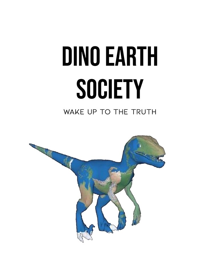 flat earth dinosaur