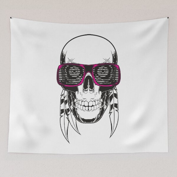 Item preview, Hipster skull designed and sold by Kunstlerstudio.