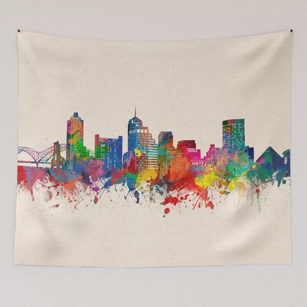 Item preview, memphis skyline designed and sold by BekimART.