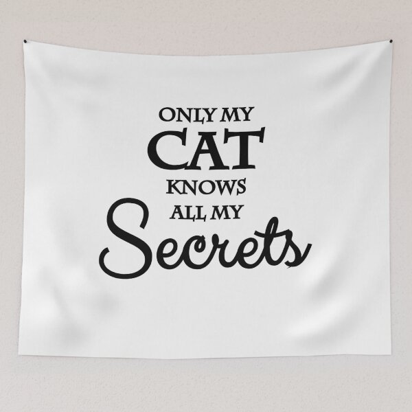Item preview, Only my cat knows all my secrets designed and sold by TrendyDesigns.
