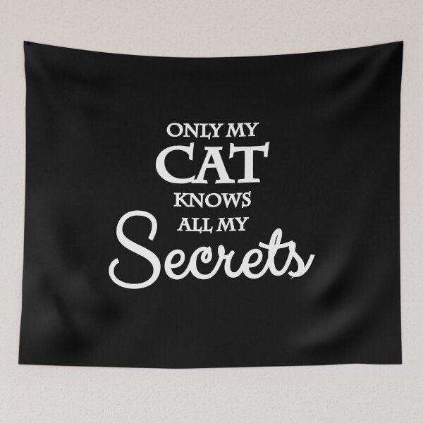 Item preview, Only my cat knows all my secrets designed and sold by TrendyDesigns.