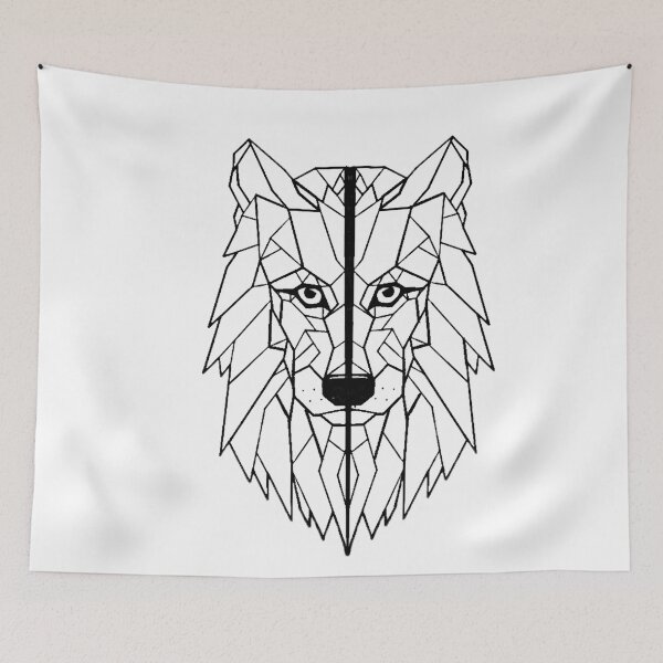 Item preview, Lobo Geometrico I low poly I line art designed and sold by Unpredictable Lab.
