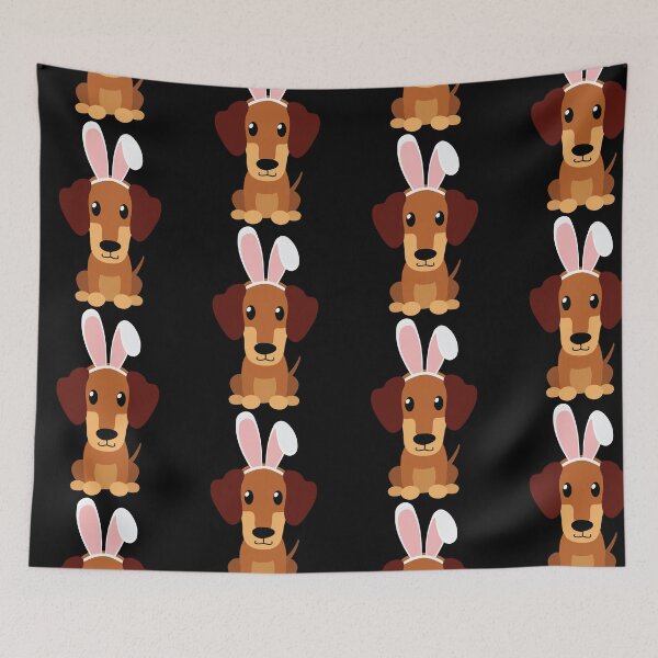 Item preview, Dachshund Bunny Ears Happy Easter Dog Lovers Gift designed and sold by peter2art.