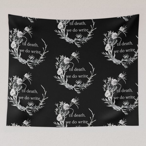 Item preview, til death we write designed and sold by FandomsShirtsPH Inc.