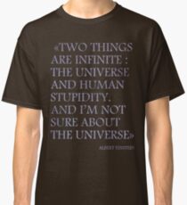 Camiseta clásica Cita de Albert Einstein