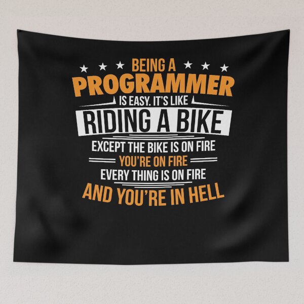 Item preview, Being a programmer is like riding bike gift idea designed and sold by NeXore.