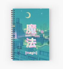 Mahou 魔法 Night Anime Sky Spiral Notebook