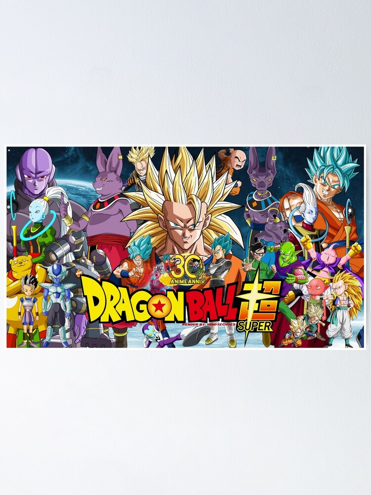 Dragonball Super All Characters Poster By Caspern Redbubble