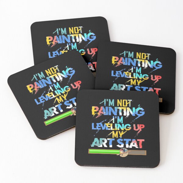Item preview, Artist Painter design Levelling Up My Art Stat designed and sold by phoxydesign.