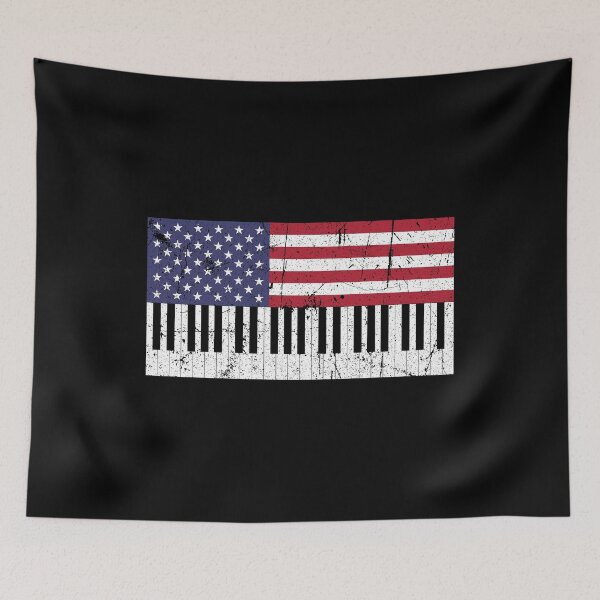 Item preview, American Flag Piano design designed and sold by phoxydesign.