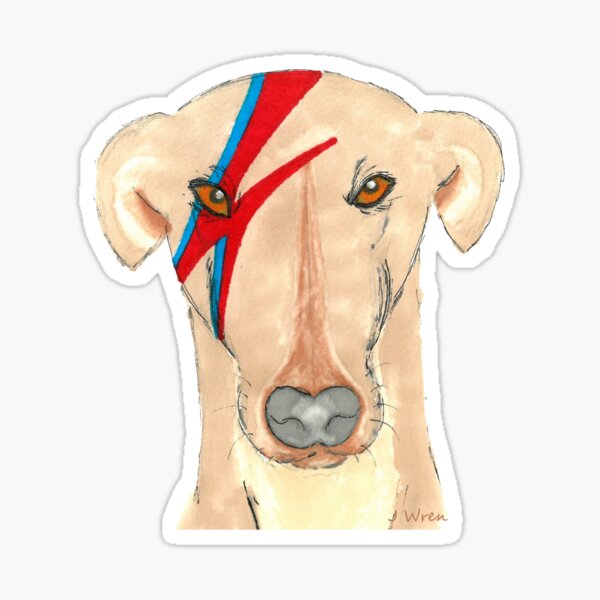 Item preview, Ziggy Stardog - Greyhound  designed and sold by JaneWrenArt.