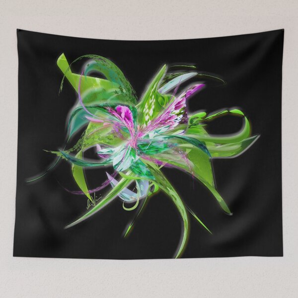 Item preview, Summer flower black by mjvision Mia Niemi designed and sold by mjvisiondesign.