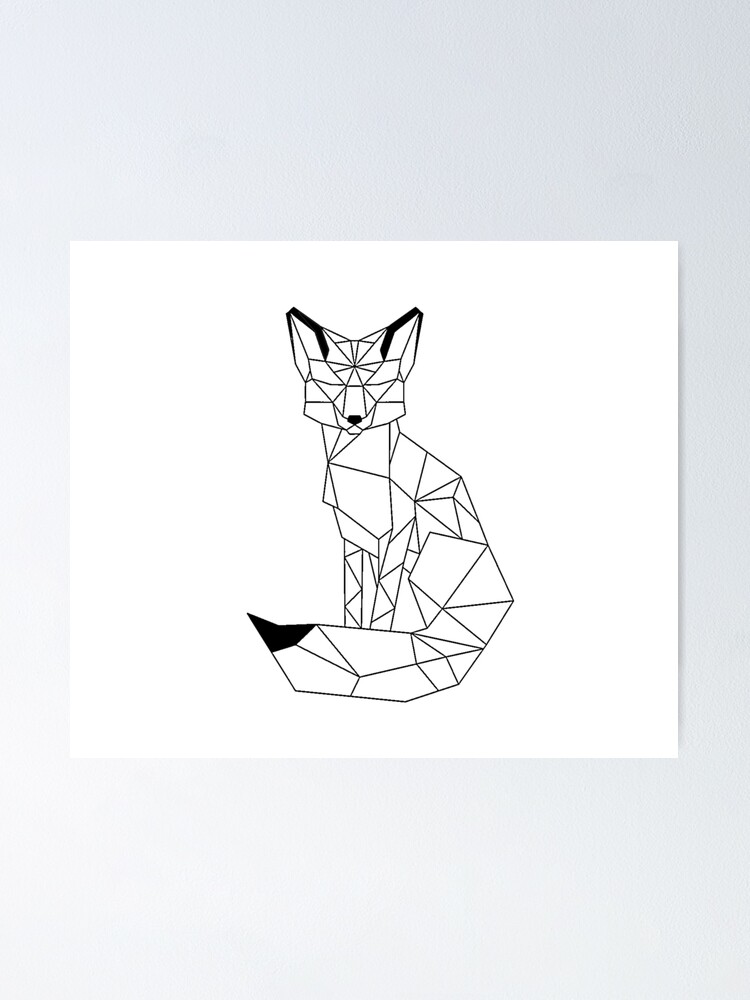 Chat Dessin Geometrique Animaux Simple Coloring And Drawing