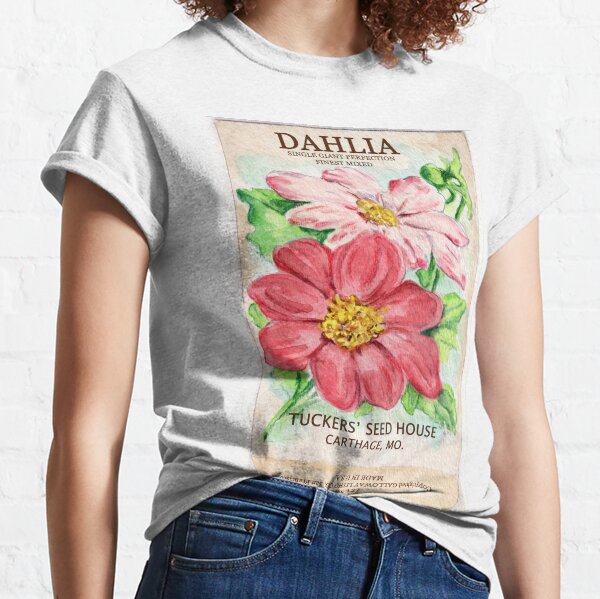 Dahlia Seed Packet Classic T-Shirt