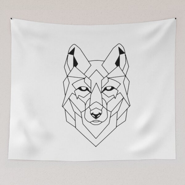 Item preview, Lobo Geometrico I low poly I line art designed and sold by Unpredictable Lab.