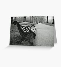 Benches Greeting Card