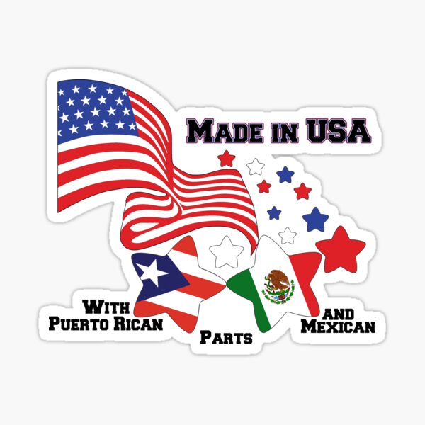 Mexi-Rican Mexico Puerto Rico Flag Mexican Puerto Rican Heritage