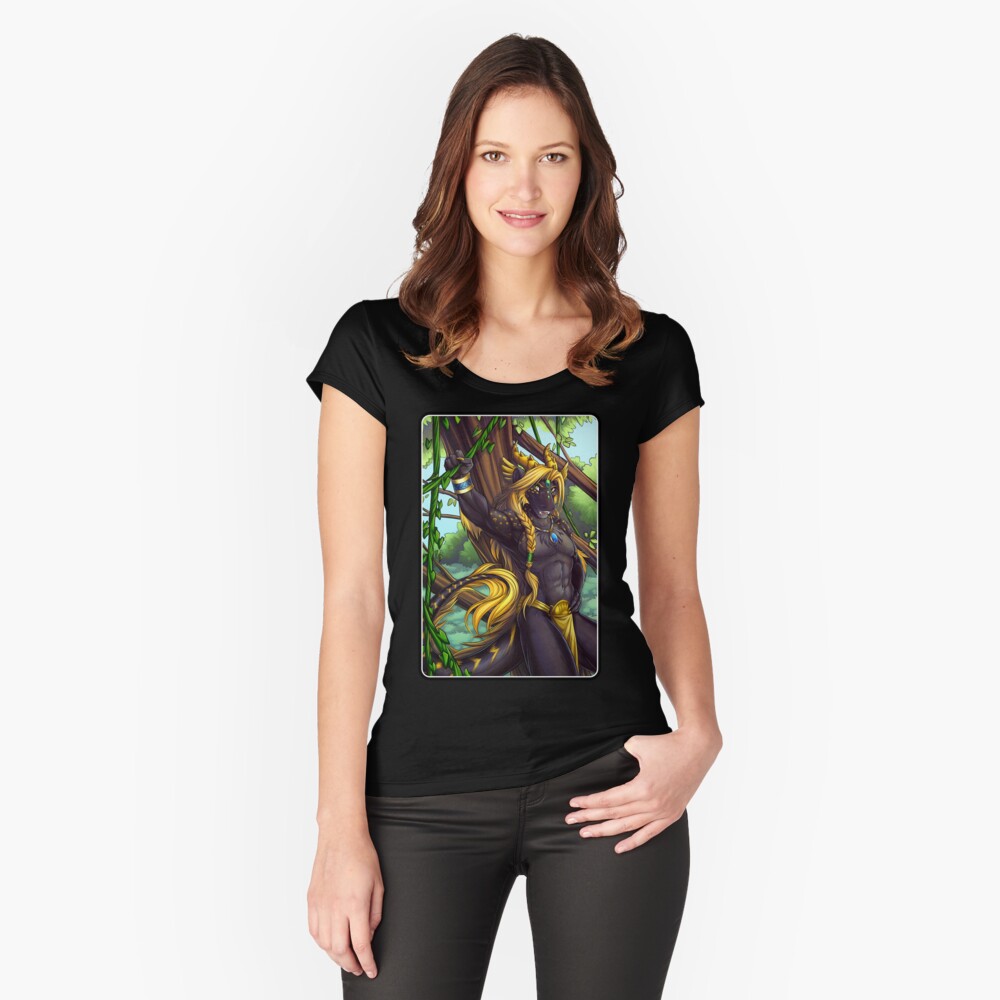 Item preview, Fitted Scoop T-Shirt designed and sold by cybercat.