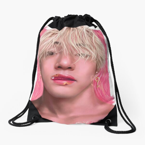 V - BTS / Kim Taehyung Drawstring Bag for Sale by Aevinn