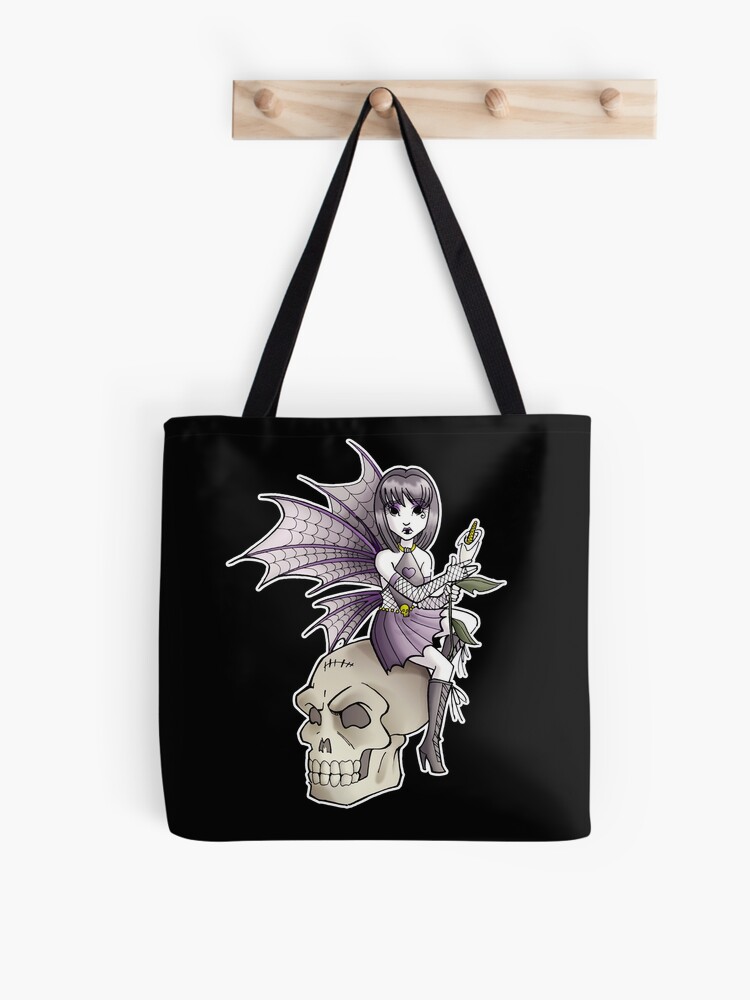 Thumbnail 1 of 2, Tote Bag, Goth Fairy designed and sold by cybercat.