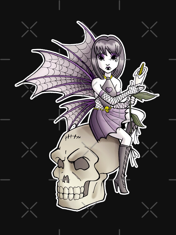 Thumbnail 4 of 4, Premium T-Shirt, Goth Fairy designed and sold by cybercat.