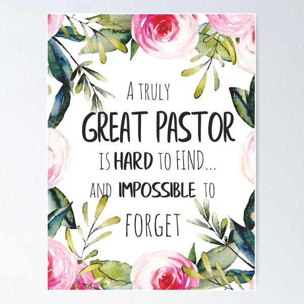 Item preview, A truly great pastor is hard to find / Pastor thank you quote / Pastor Farewell gift Leaving Gift Idea designed and sold by tanabe.