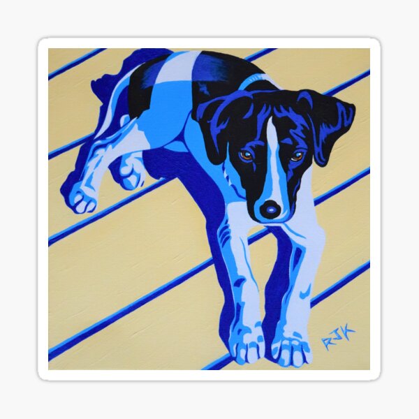 Item preview, Dog on Sunny Deck designed and sold by RJKpoyp.